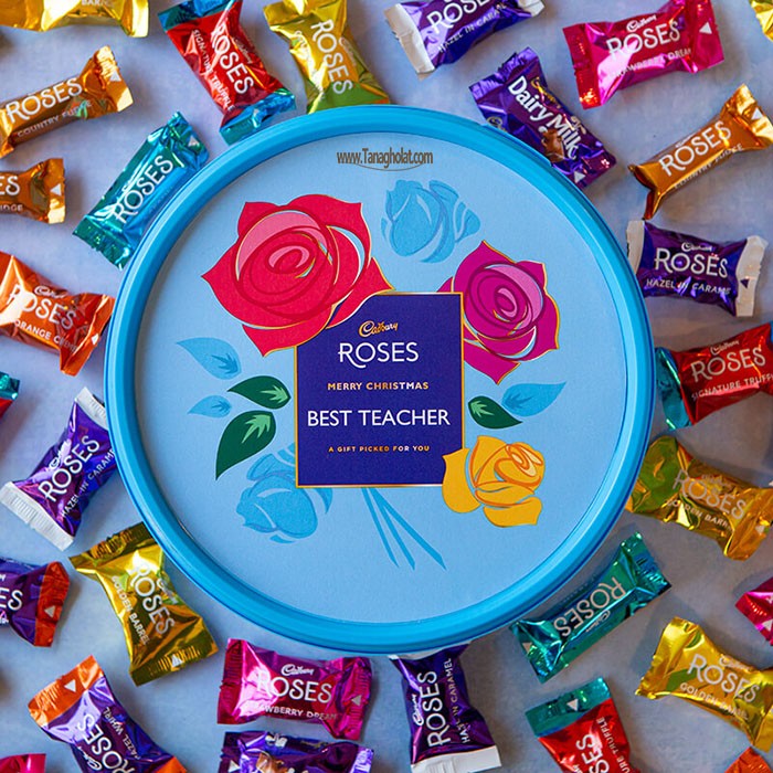 شکلات پذیرایی رز برند کدبری اصل انگلیس 600 گرم | Cadbury roses – قشم آفر